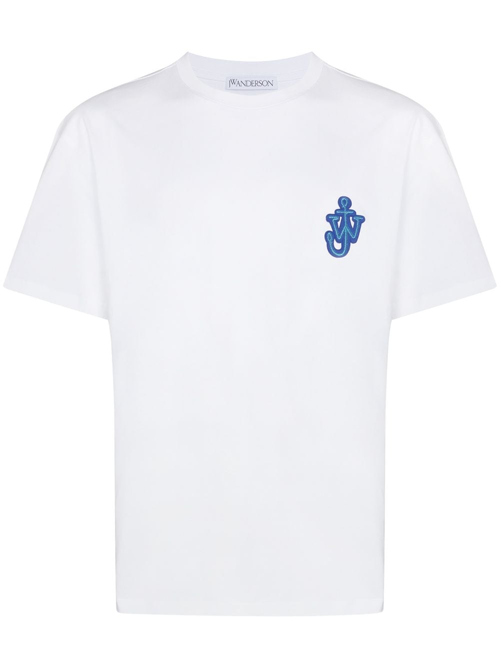 Anchor-patch cotton T-shirt<BR/><BR/><BR/>