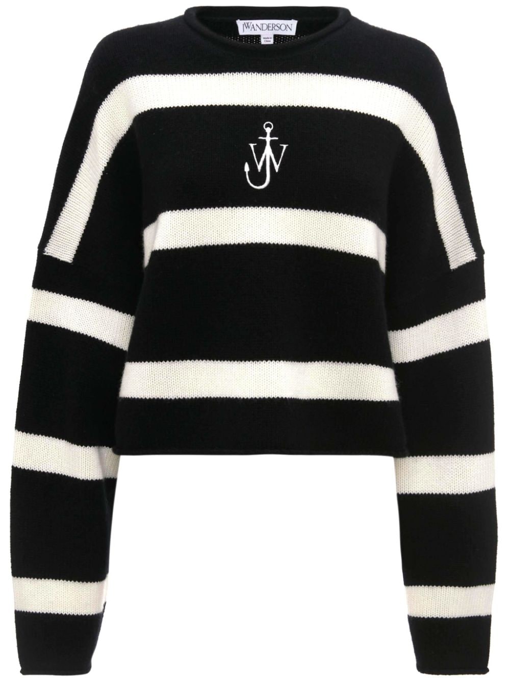 Stripe pattern sweatshirt