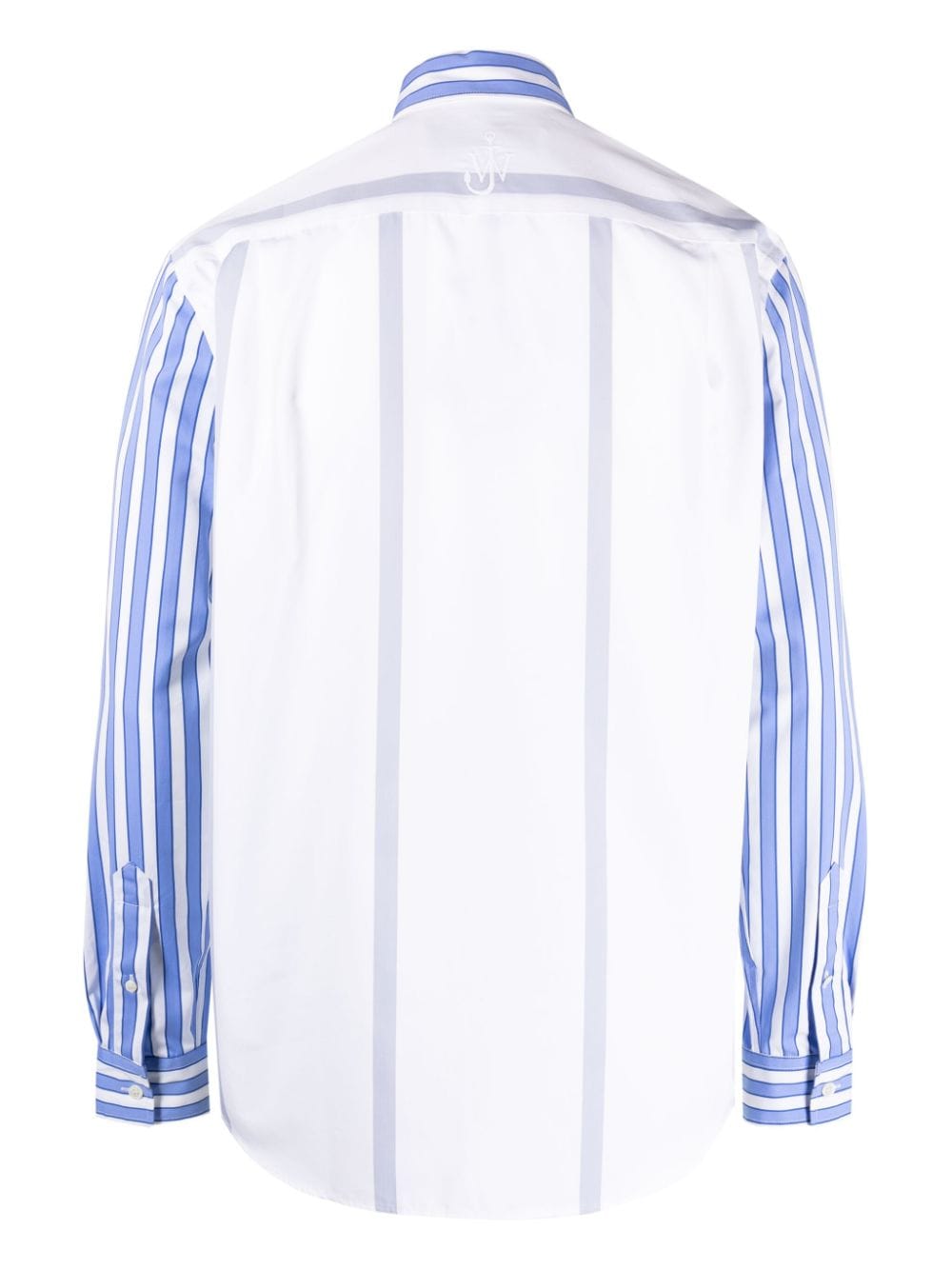 Striped panelled cotton shirt<BR/><BR/><BR/>