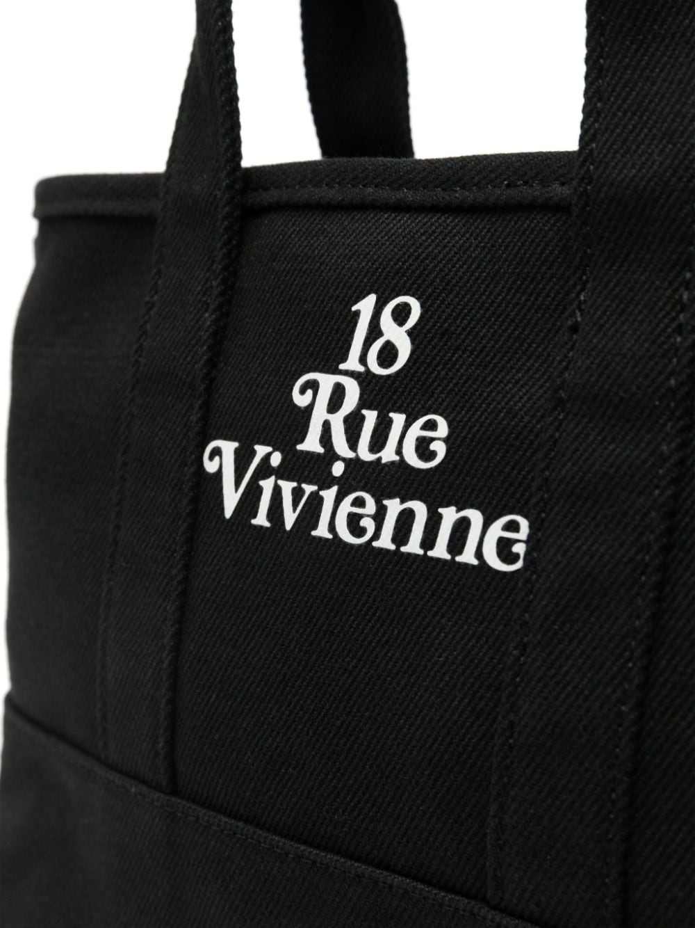 Black Small logo-print tote bag<BR/><BR/><BR/>