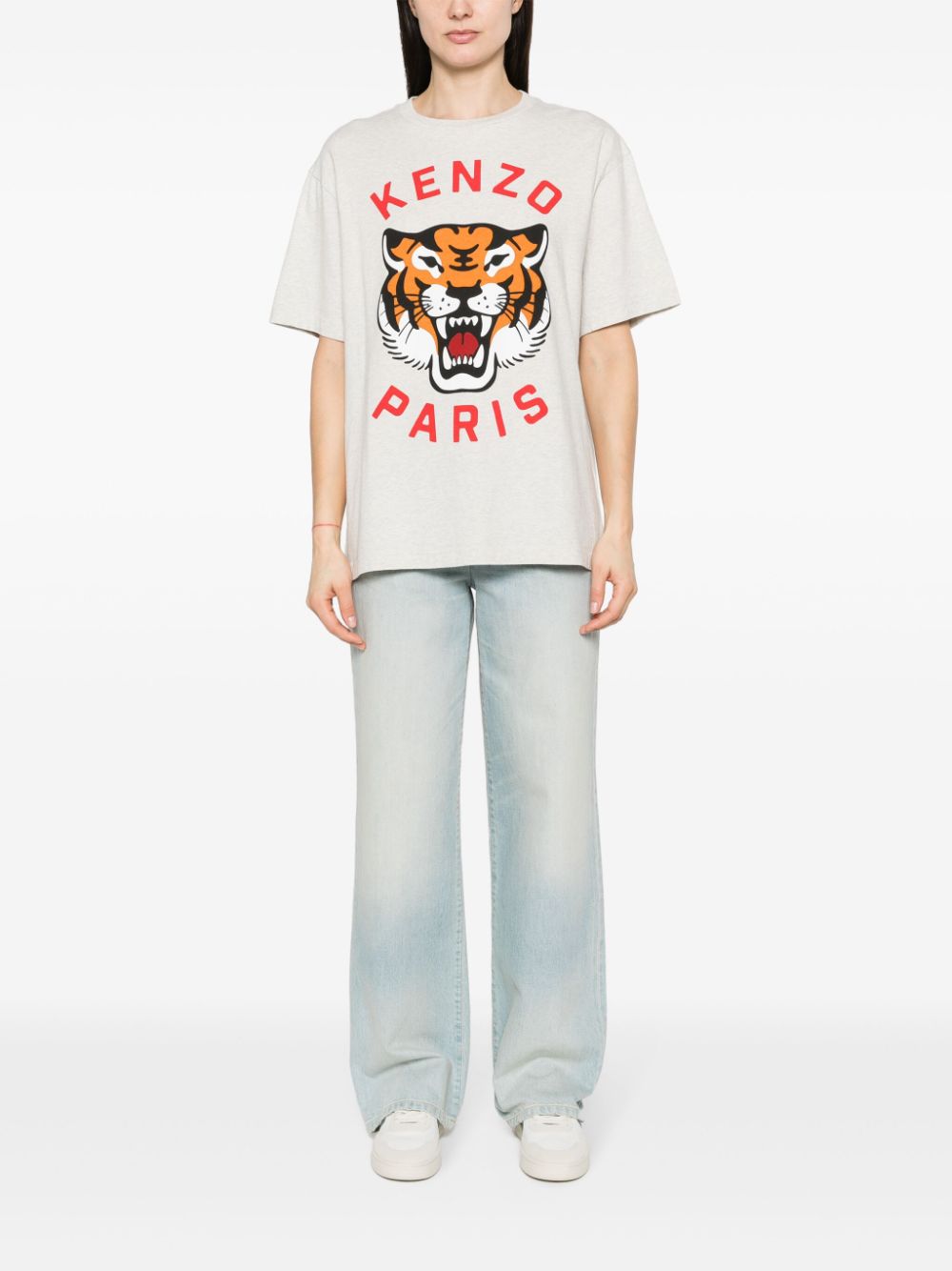 Lucky Tiger cotton T-shirt<BR/><BR/><BR/>