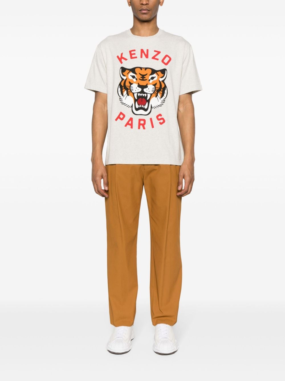 Lucky Tiger cotton T-shirt<BR/><BR/><BR/>