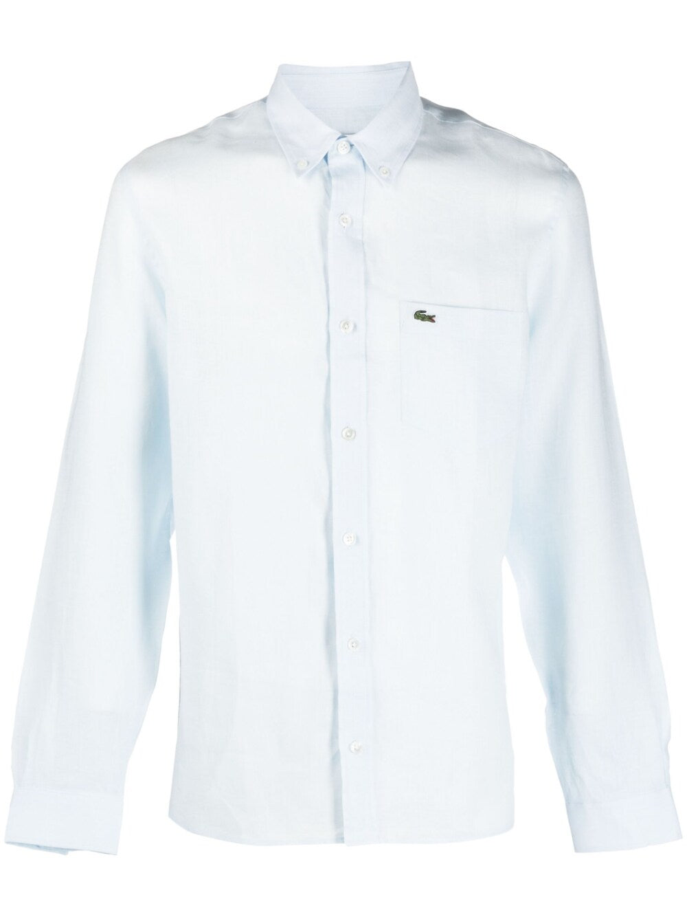 Logo-embroidered button-down shirt