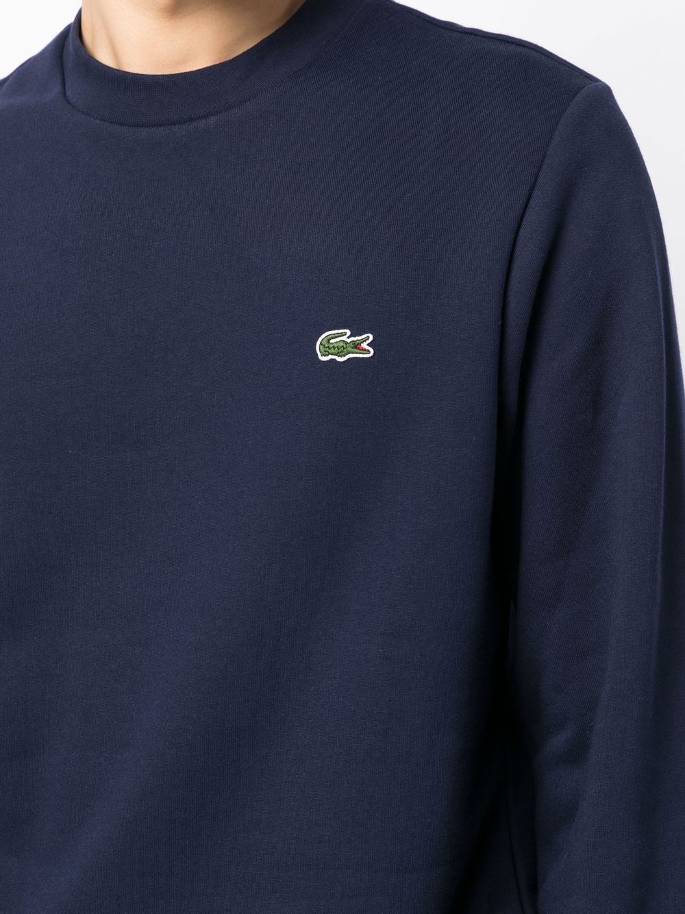 Classic logo-patch cotton sweatshirt<BR/><BR/>