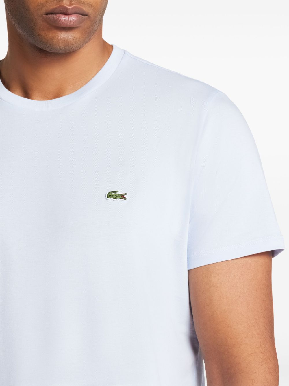 Logo-patch cotton T-shirt<BR/>