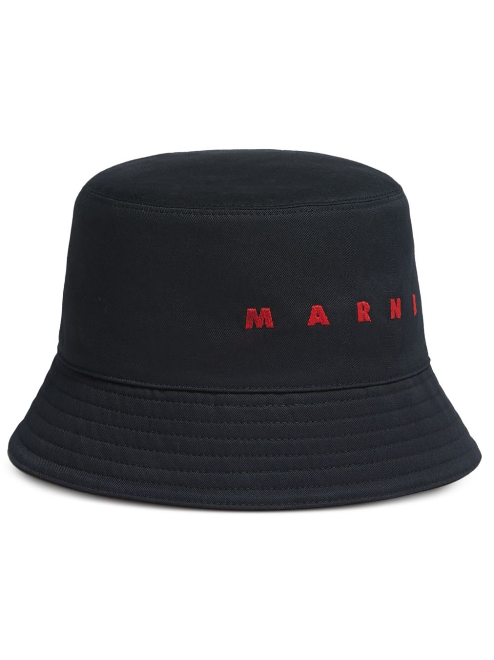 Cappello bucket in cotone con logo ricamato<br><br><br>
