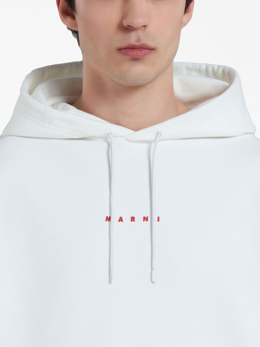 Logo-print cotton hoodie<BR/><BR/>