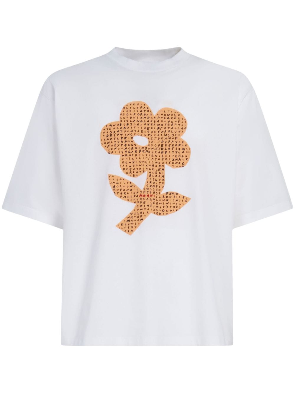 Floral-print cotton T-shirt<BR/><BR/><BR/>
