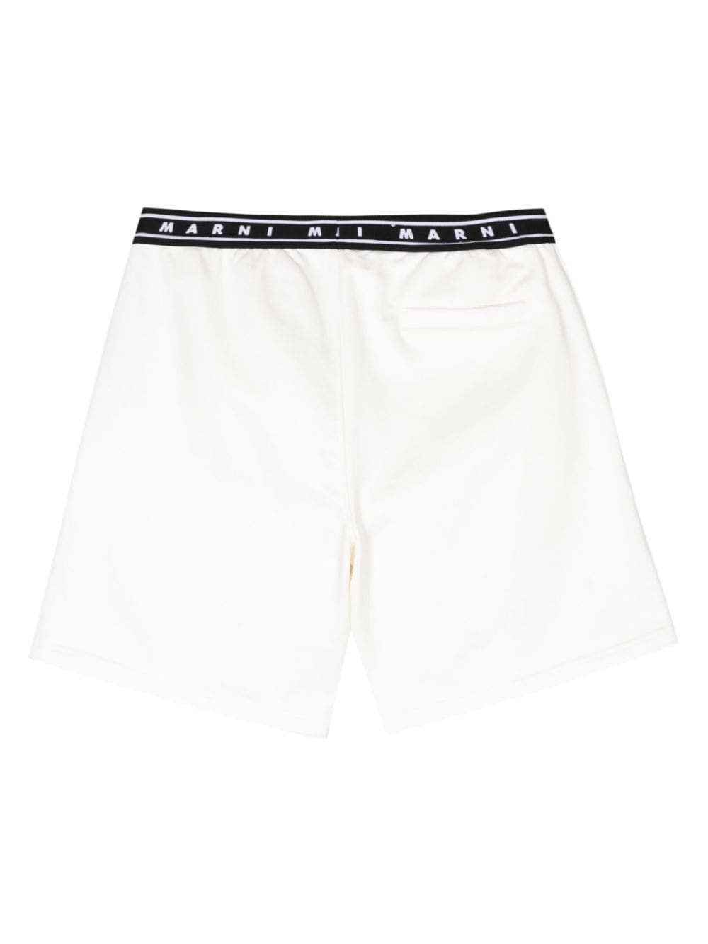Shorts in cotone con cinturino con stampa logo<br><br><br>