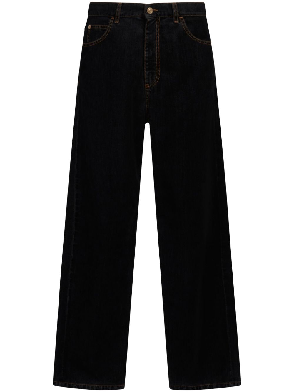 Straight-leg cotton jeans<BR/><BR/><BR/>