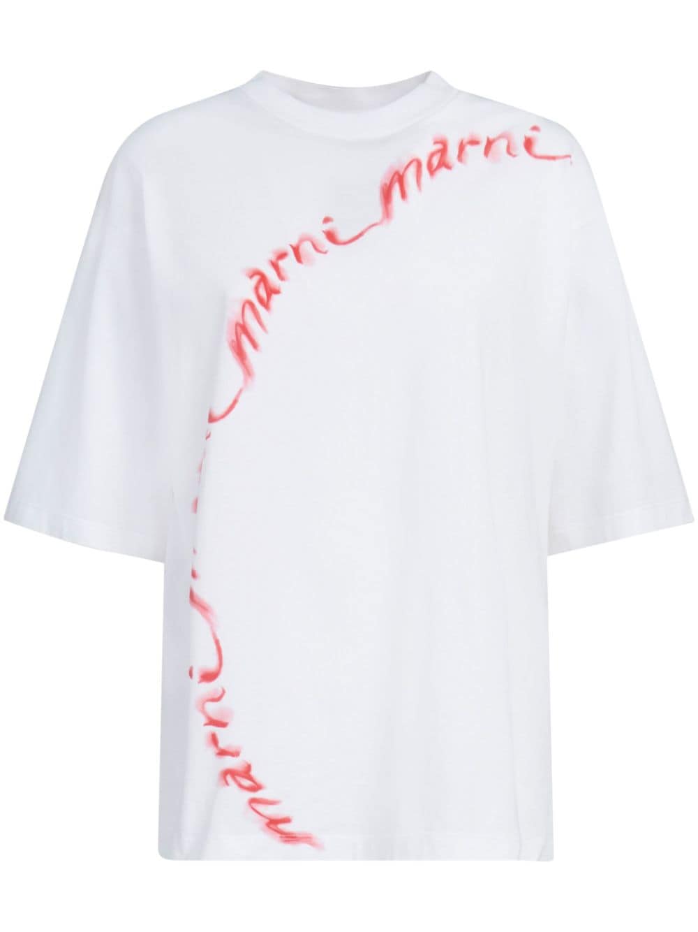 T-shirt in cotone con stampa logo<br><br><br>