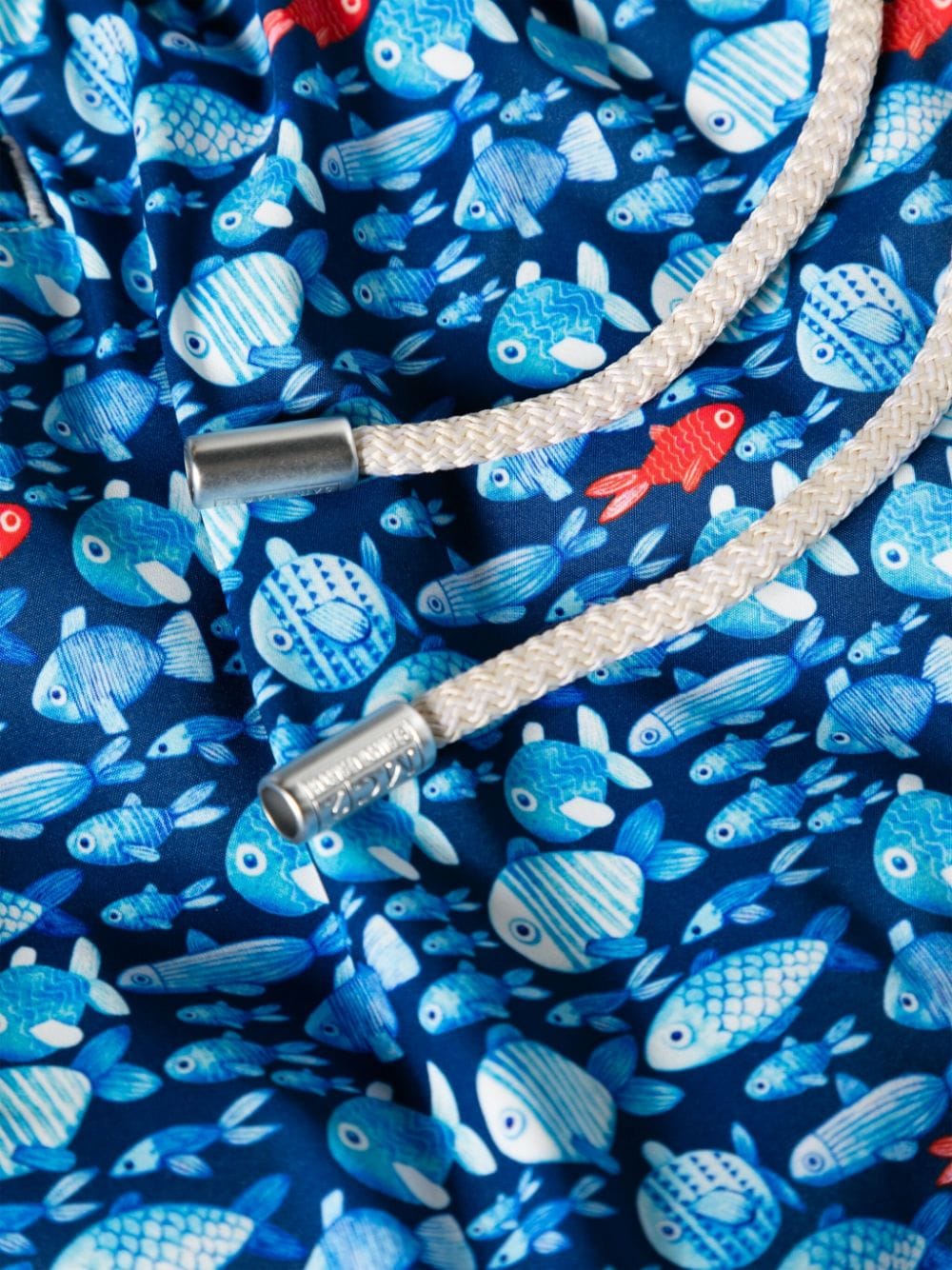 Fish-print swim shorts<BR/><BR/><BR/>