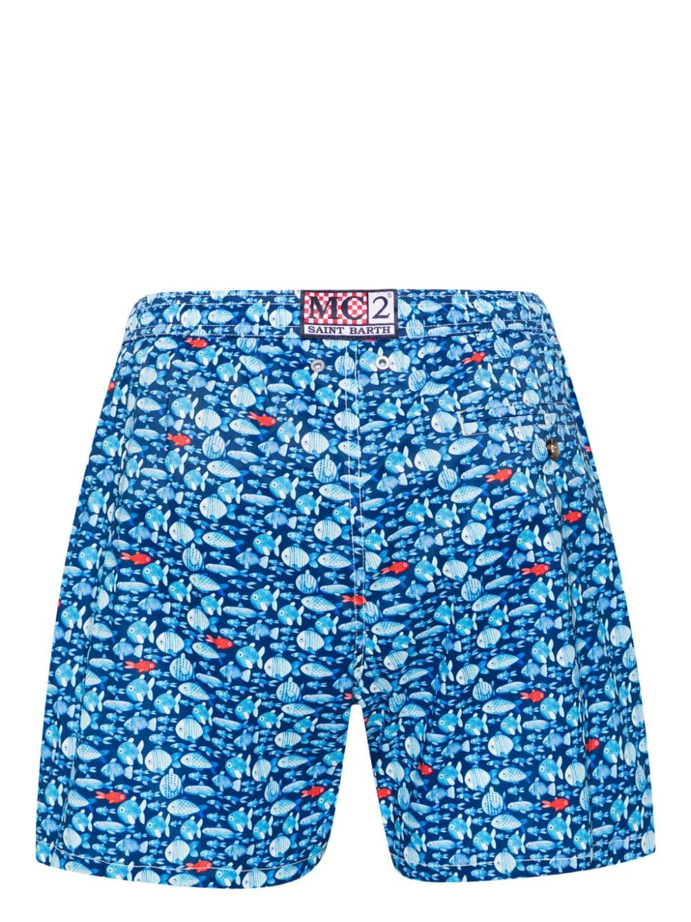Fish-print swim shorts<BR/><BR/><BR/>