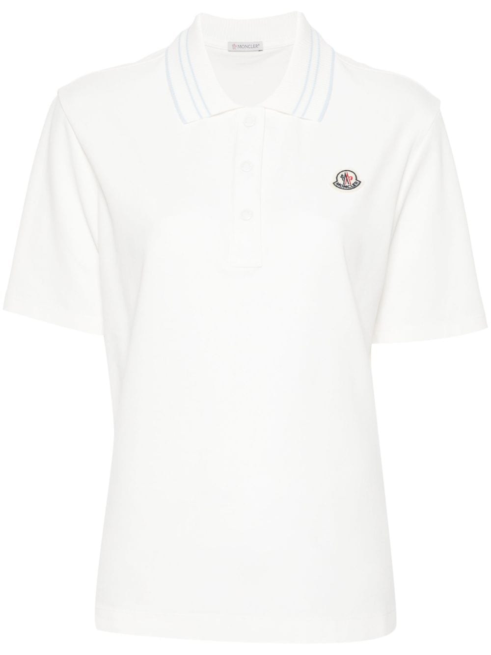 Appliqué-logo cotton polo shirt<BR/><BR/>