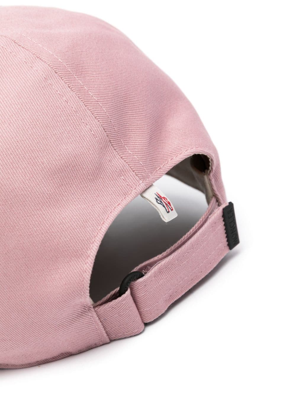 Pink logo-appliqué cotton hat<BR/><BR/><BR/>