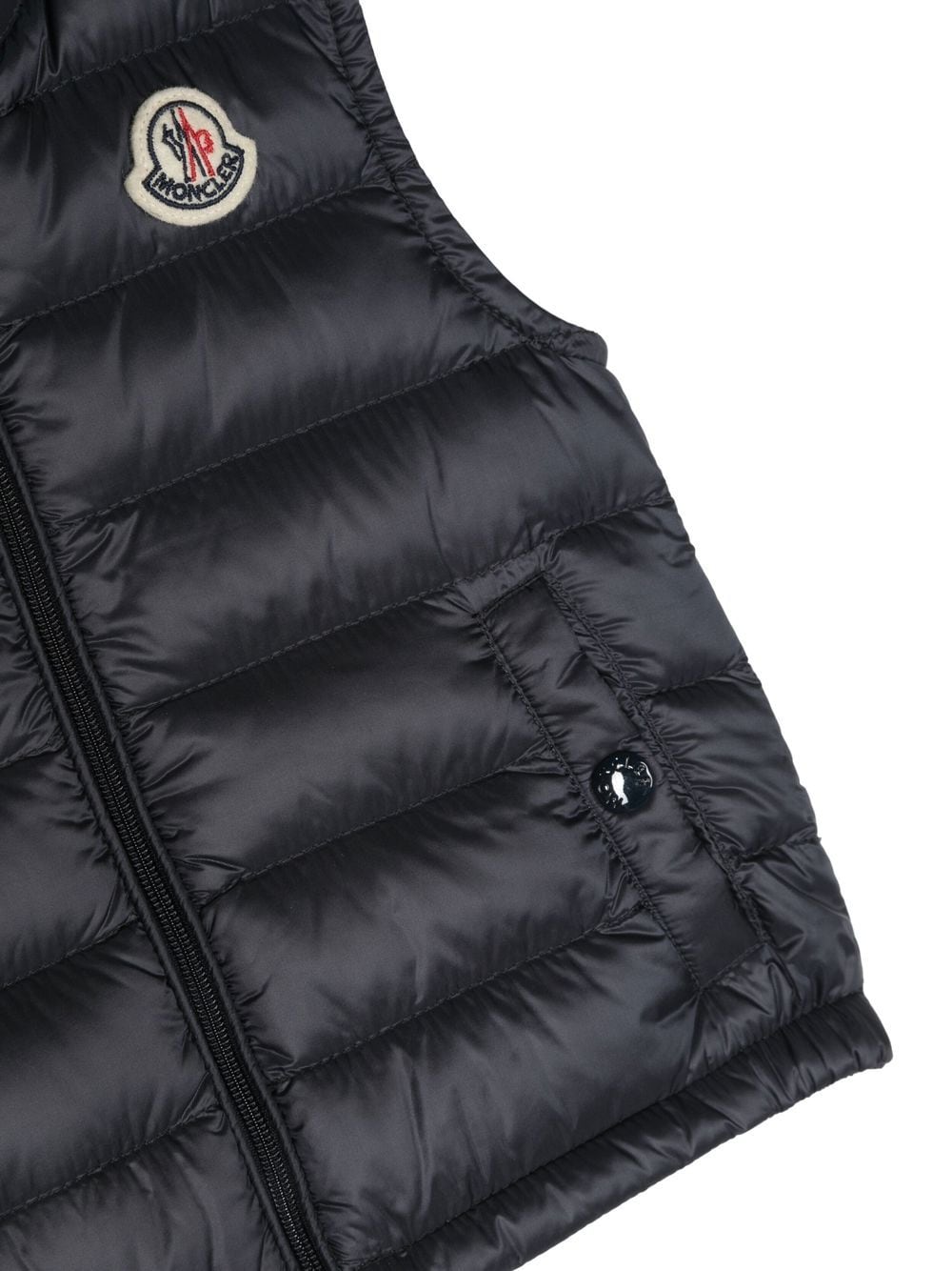 Logo-patch padded vest<BR/><BR/><BR/>