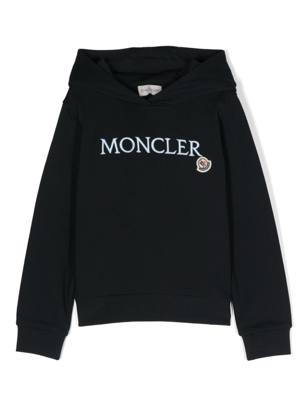 Embroidered-logo cotton hoodie<BR/><BR/><BR/>
