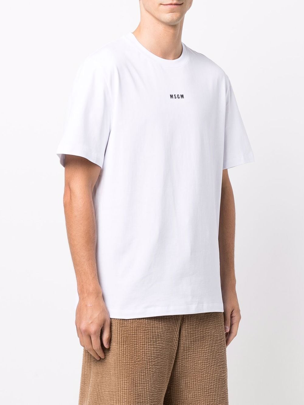 White Logo-print cotton T-shirt