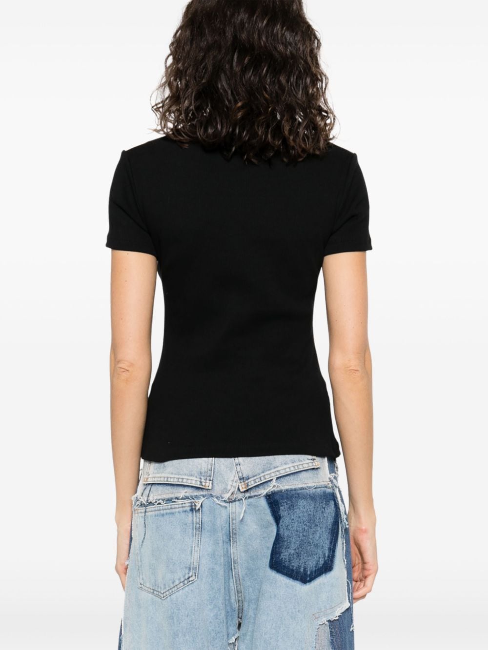 Top Off Stamp in maglia a coste<br><br><br>