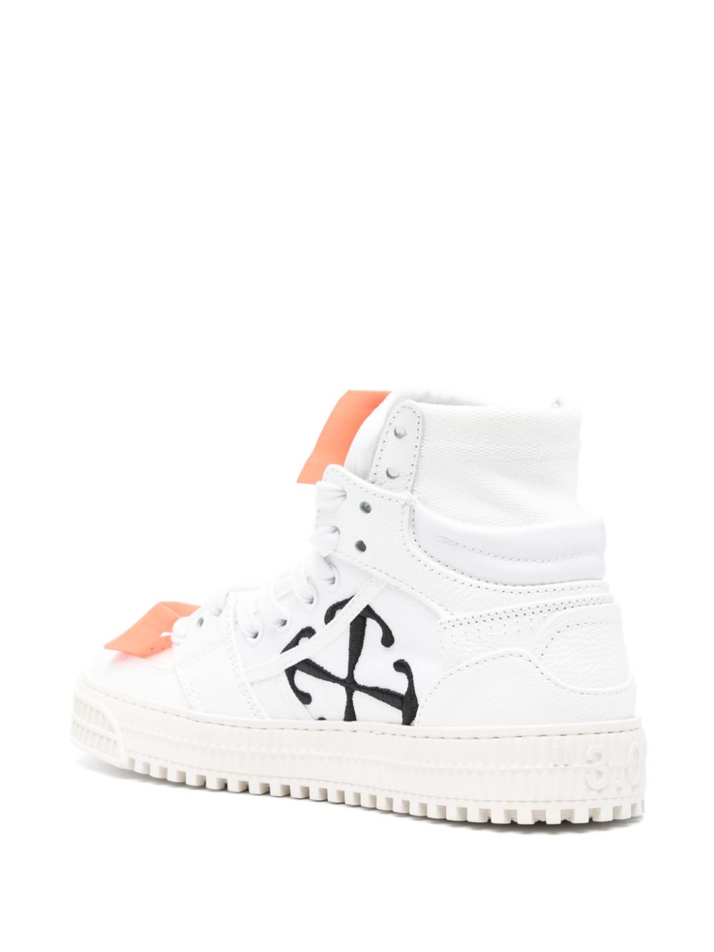 White front logo sneakers