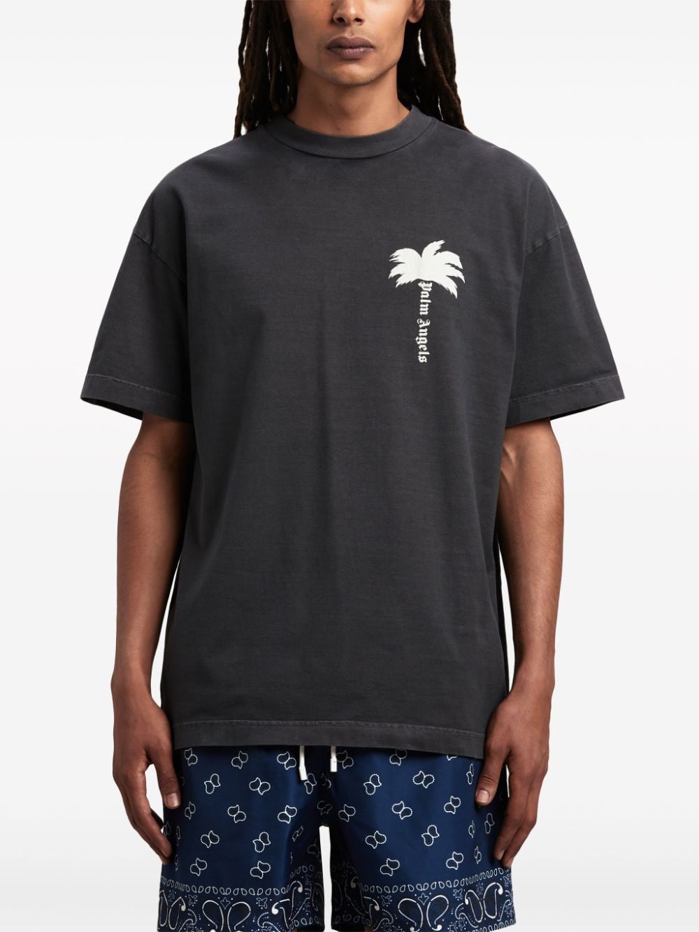 Palm motif T-shirt