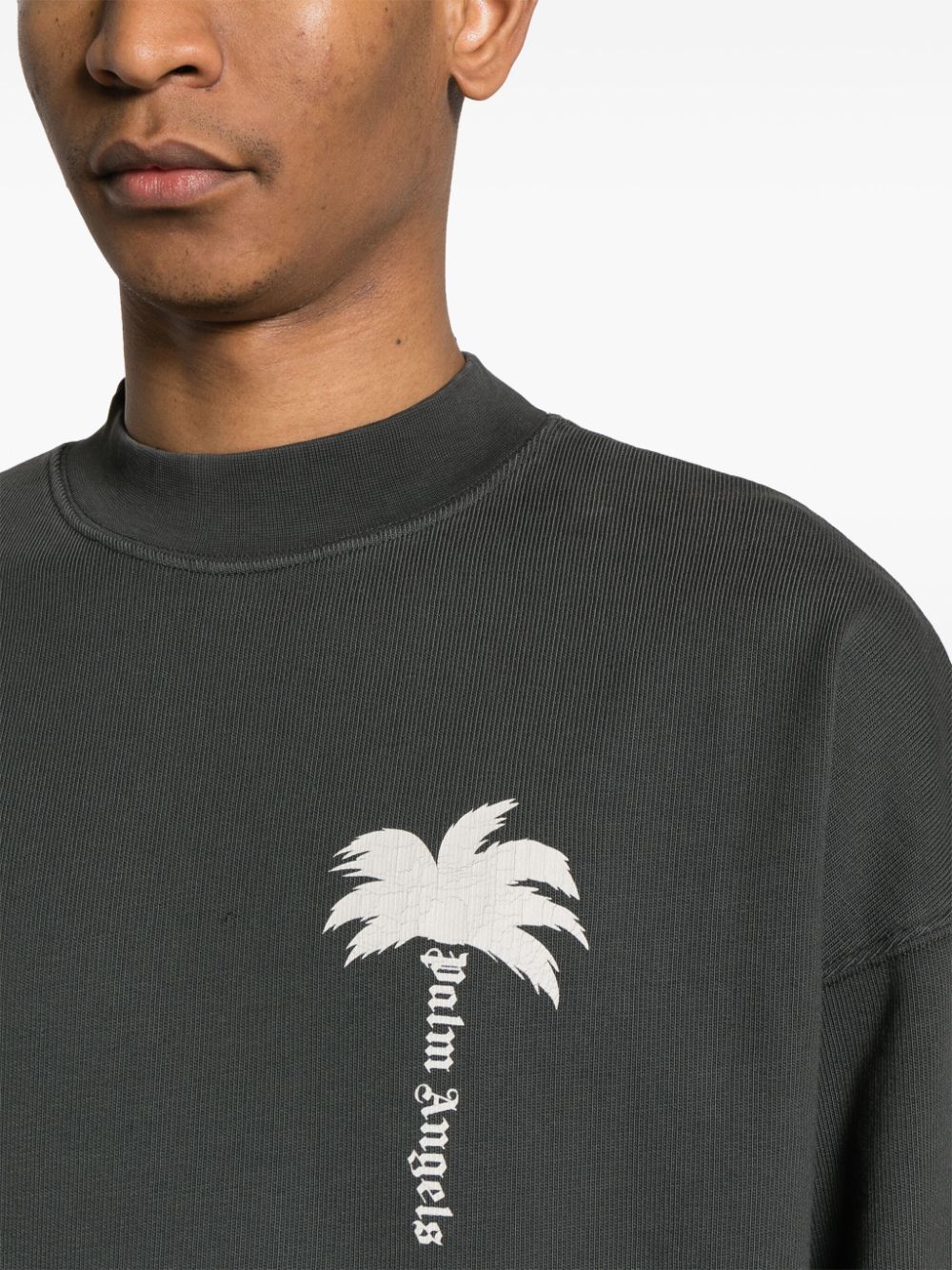 Palm motif sweatshirt