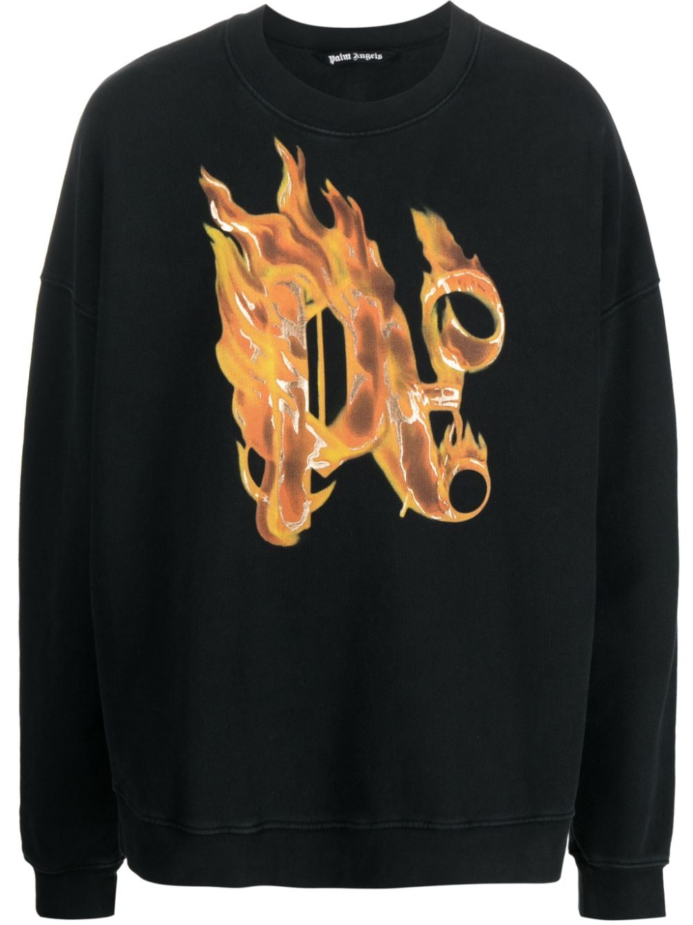 Burning motif sweatshirt<BR/><BR/><BR/>