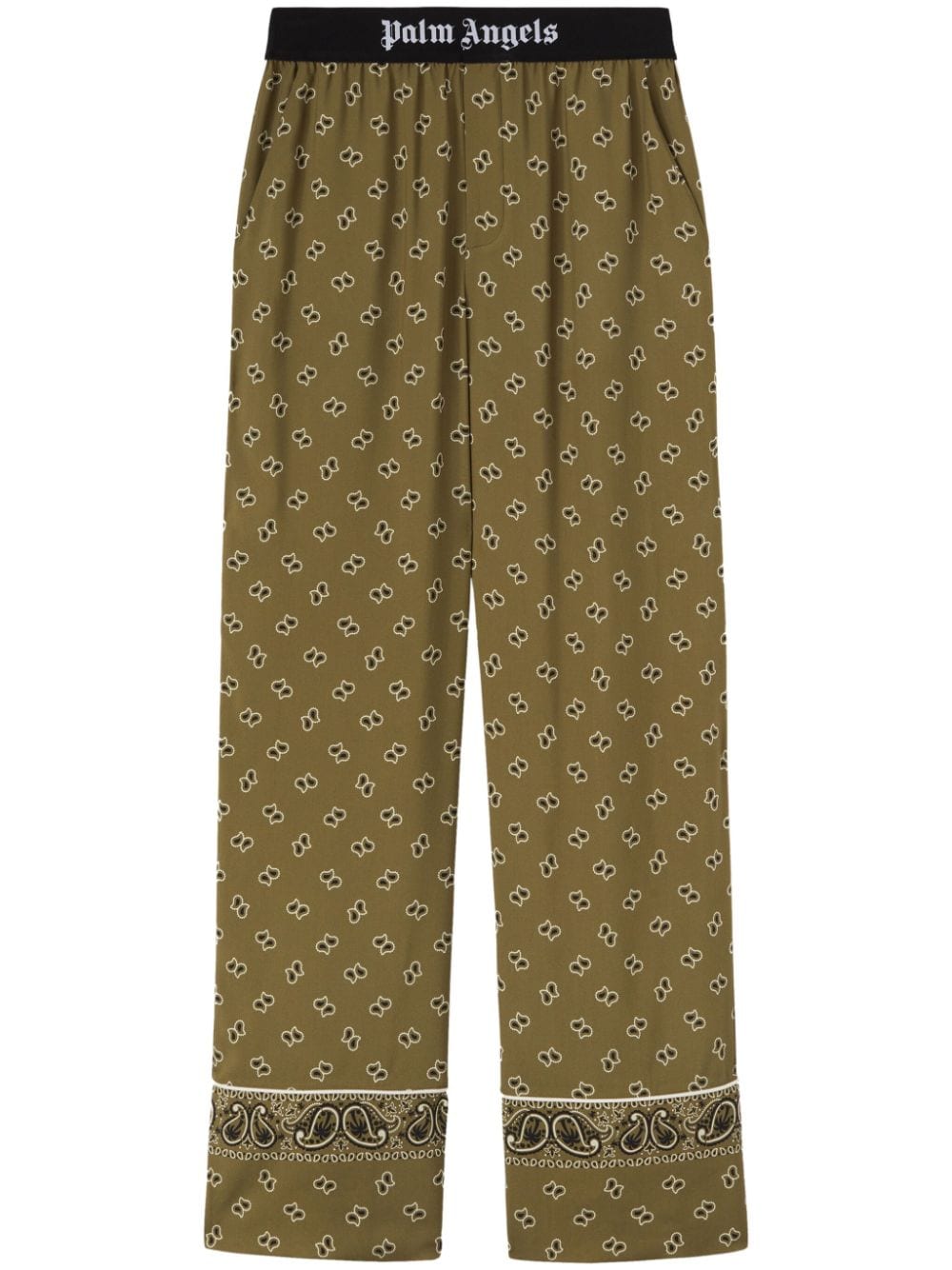Paisley-print straight-leg trousers<BR/><BR/><BR/>