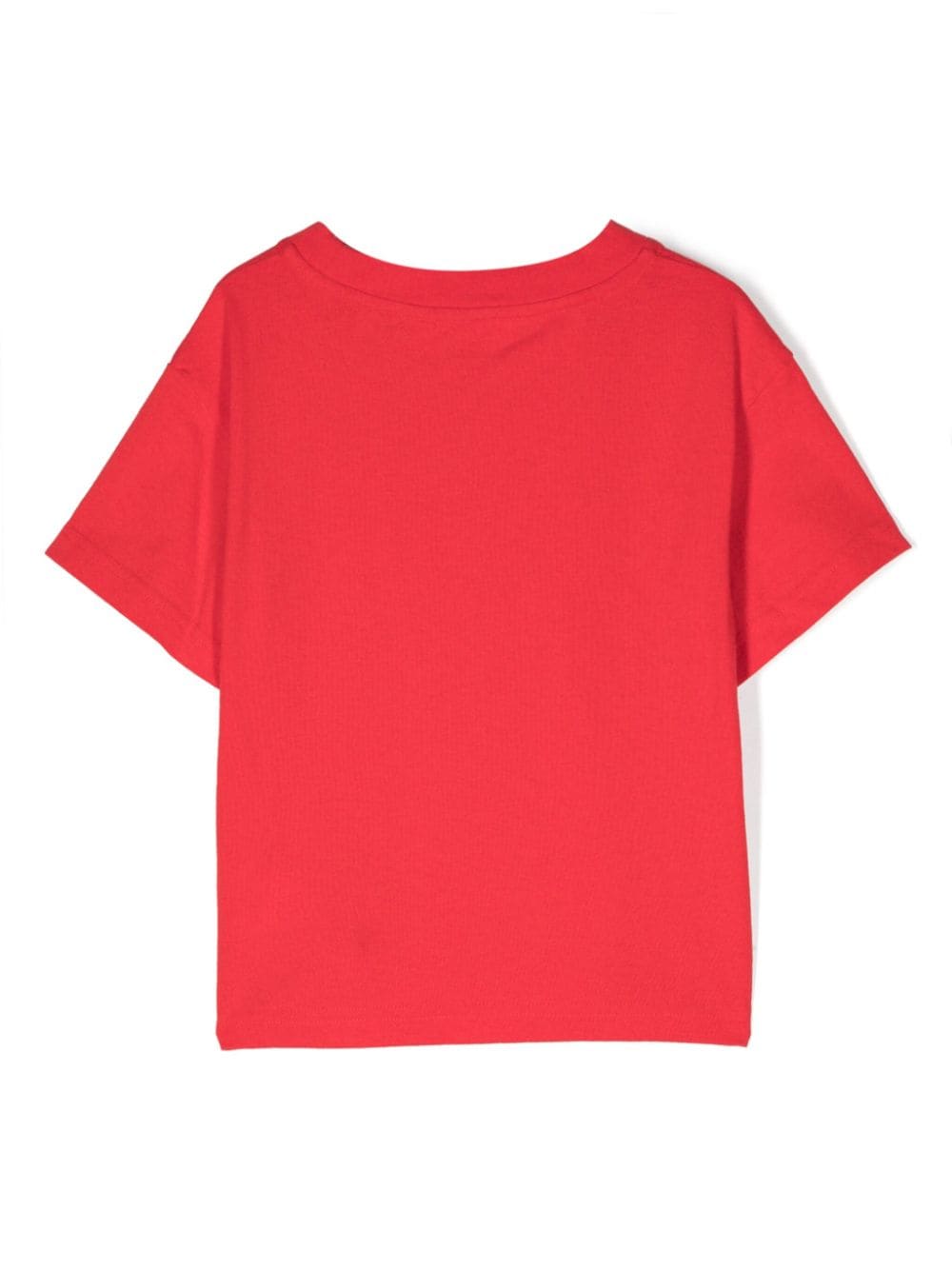 Red Teddy bear motif T-shirt