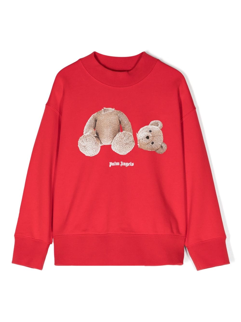 Teddy bear-print cotton sweatshirt<BR/><BR/><BR/>