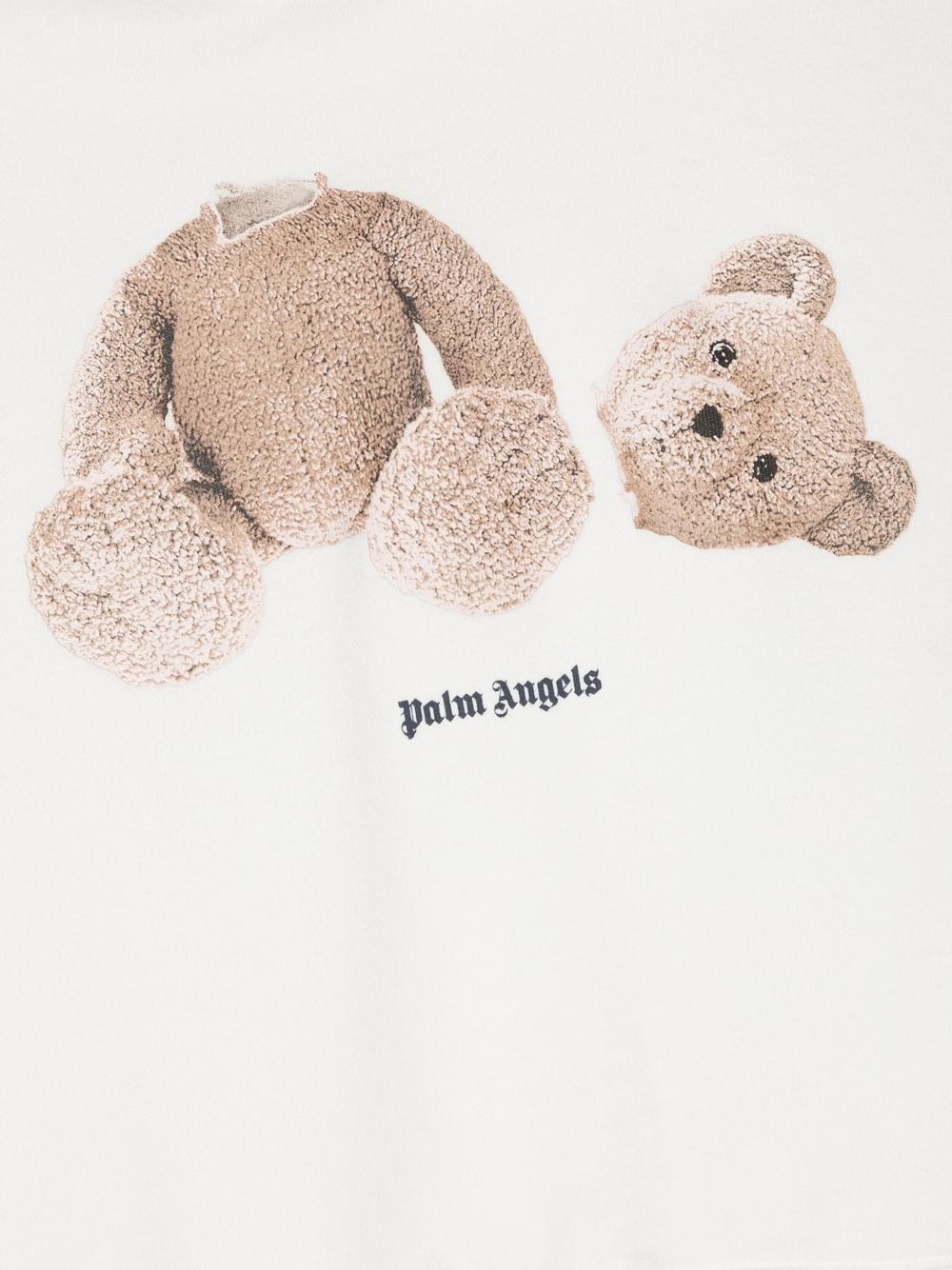 Teddy bear motif sweatshirt hoodie