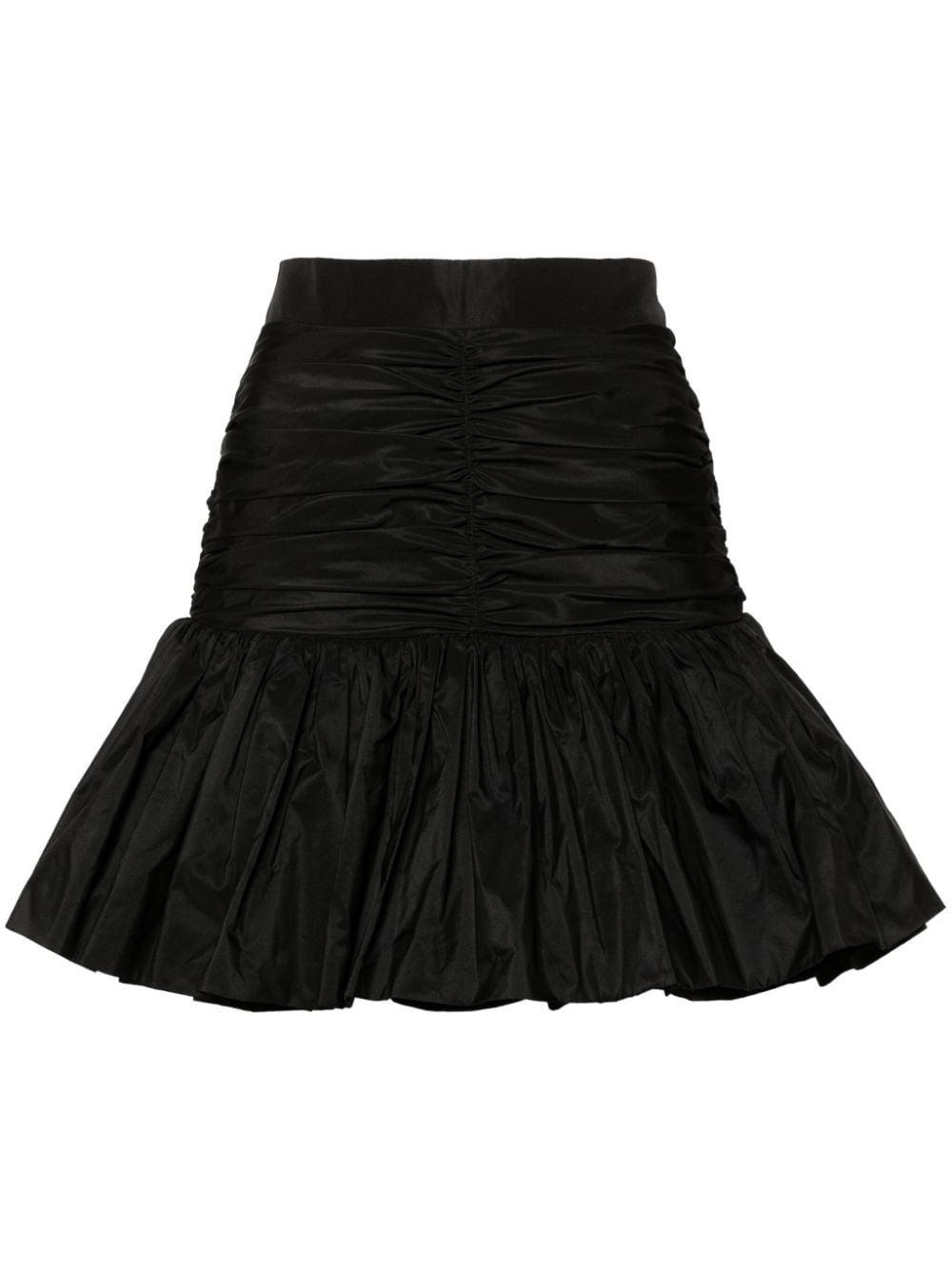 Black faille skirt