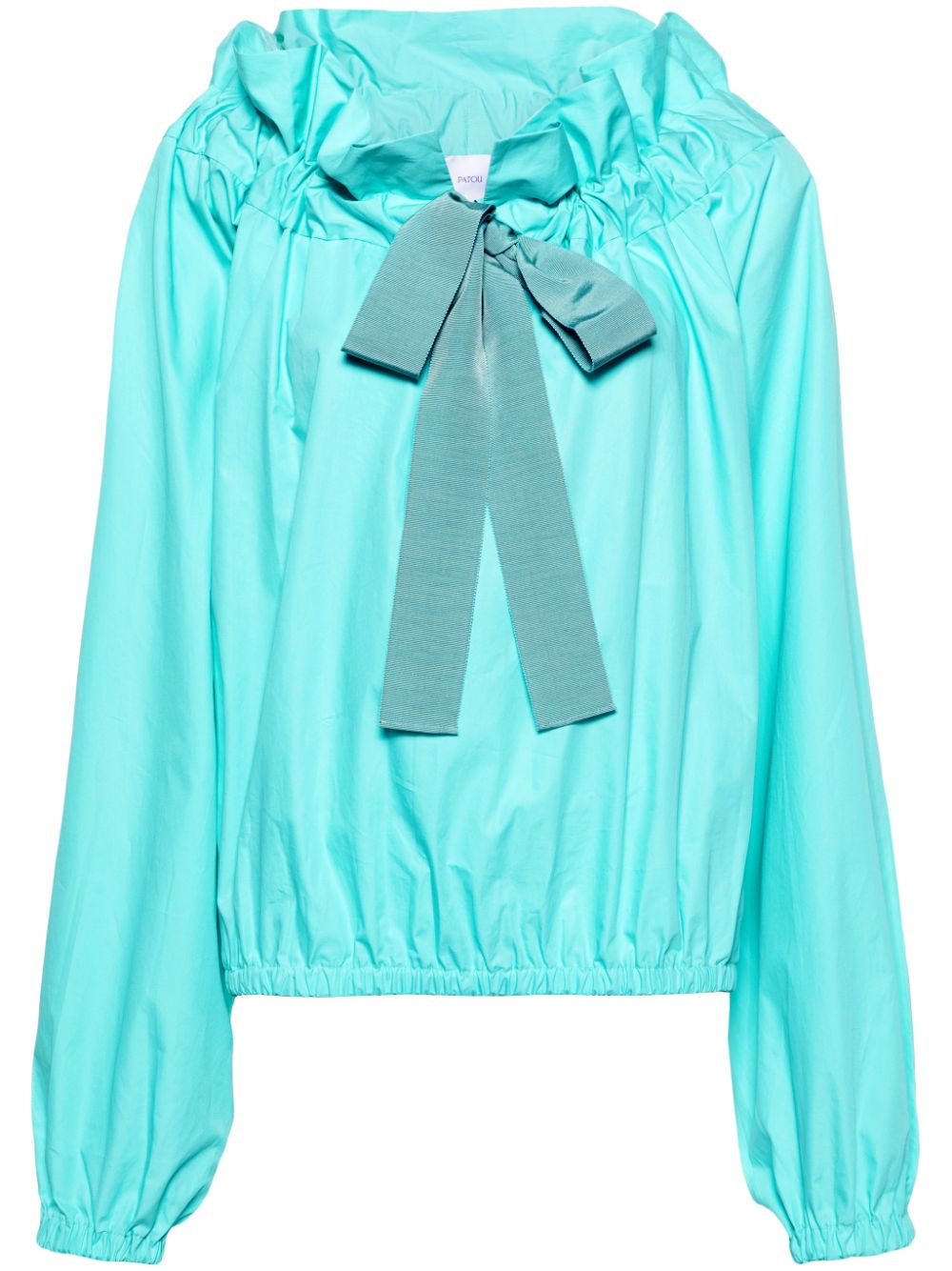 Iconic bow-detail cotton blouse<BR/><BR/><BR/>