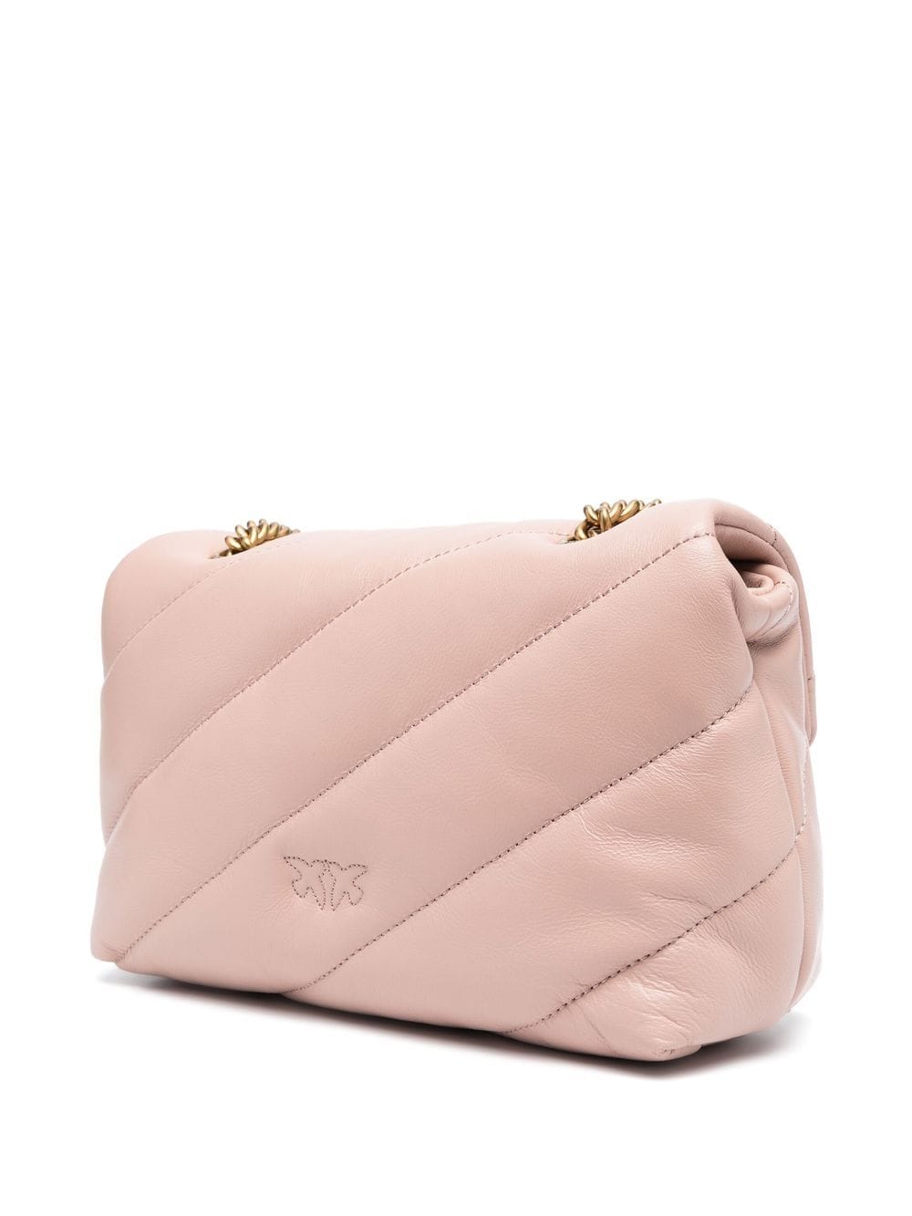 Pink Love mini puffer crossbody bag