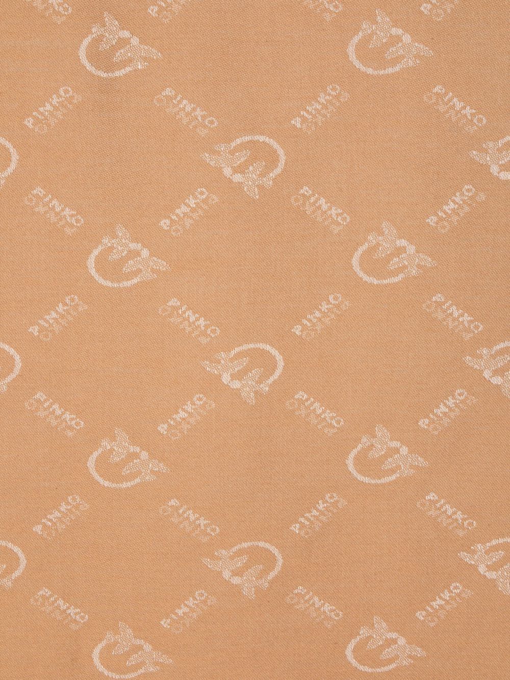 Logo jaquard print scarf