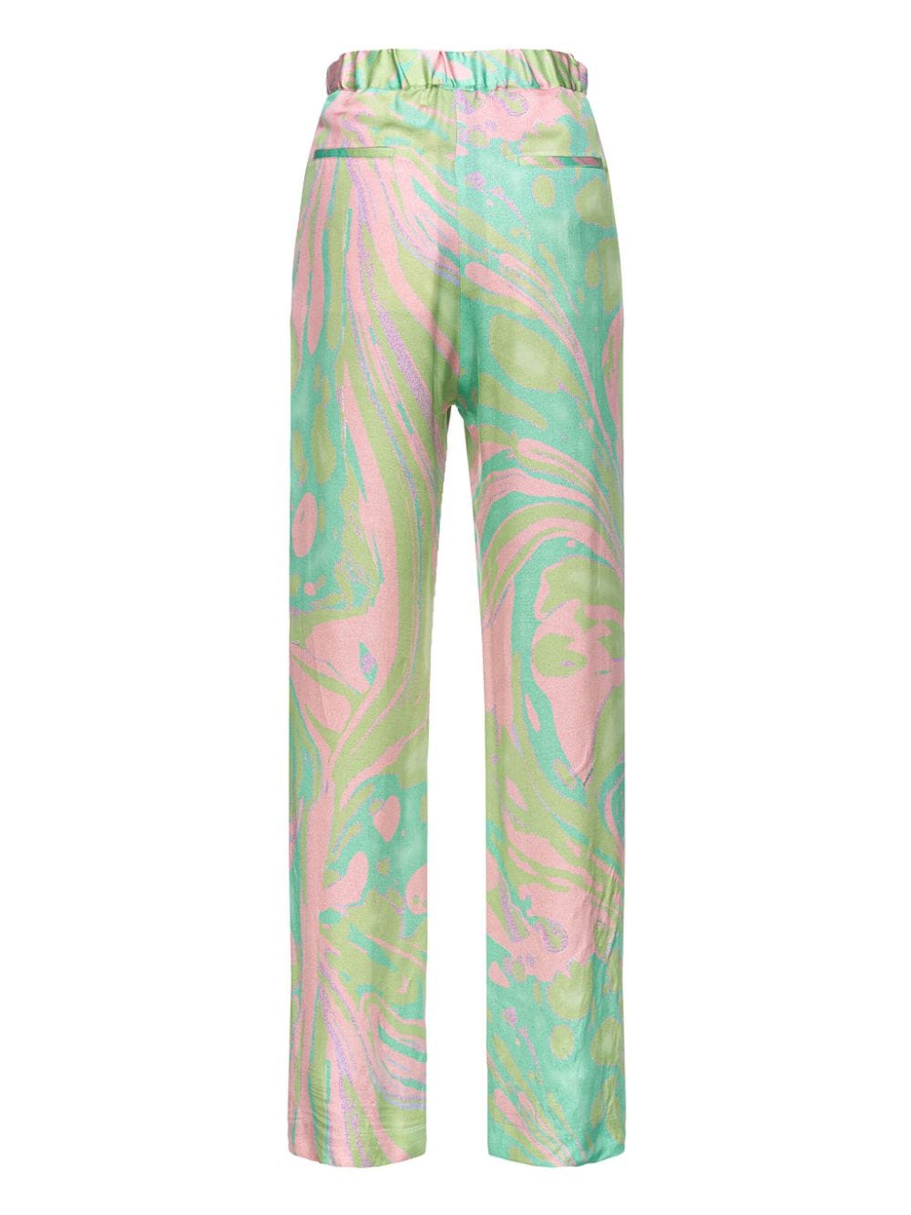 Abstract-print straight-leg trousers<BR/><BR/><BR/>