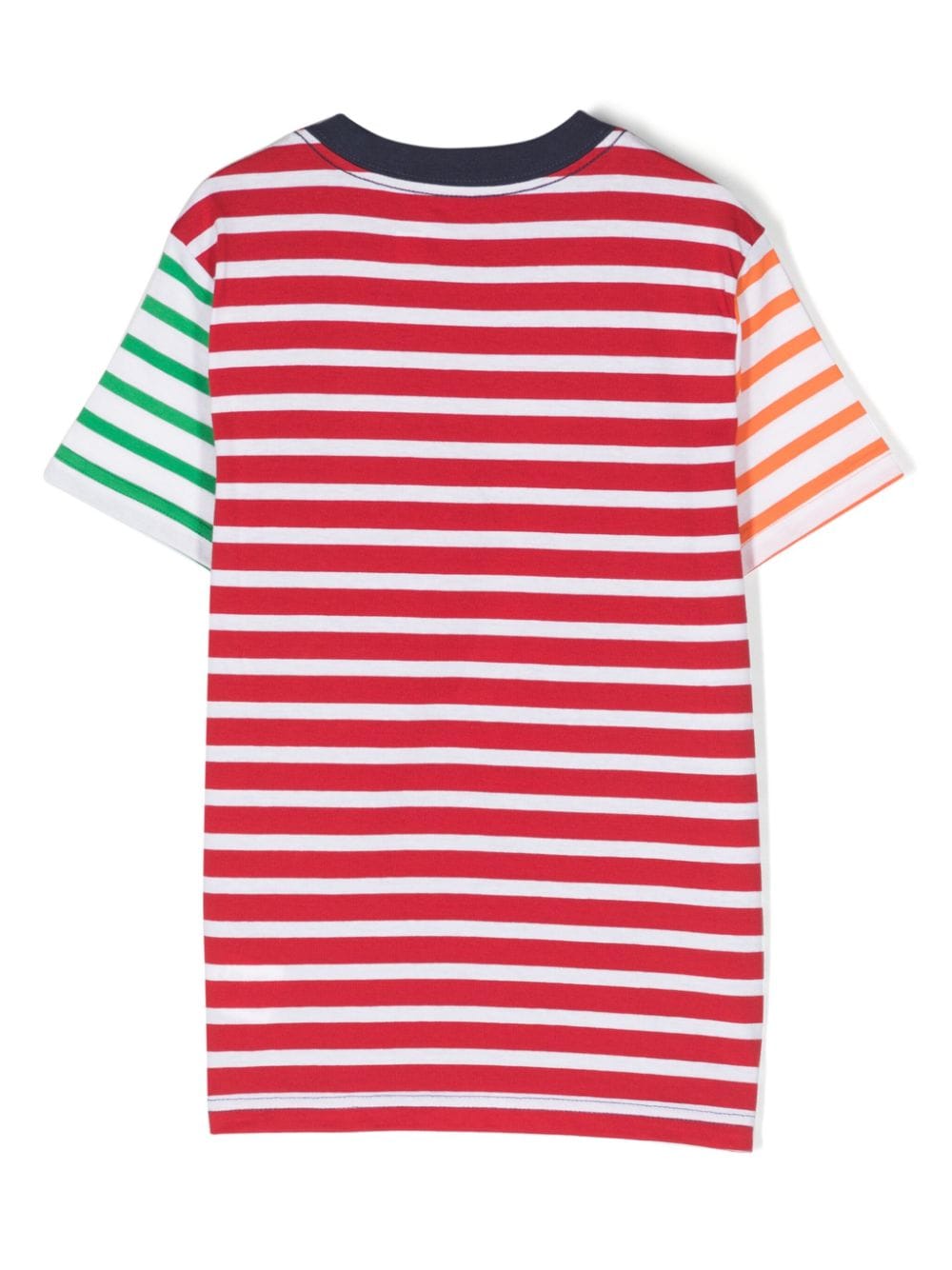 Polo Pony-embroidered striped T-shirt<BR/><BR/><BR/>