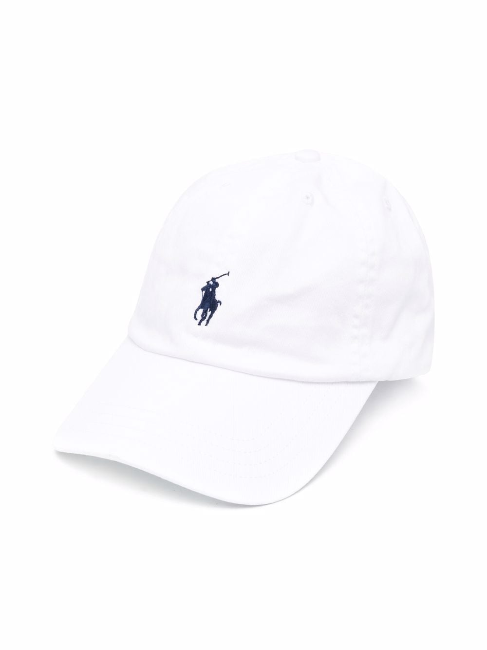 White cotton Arel logo-embroidered cotton cap