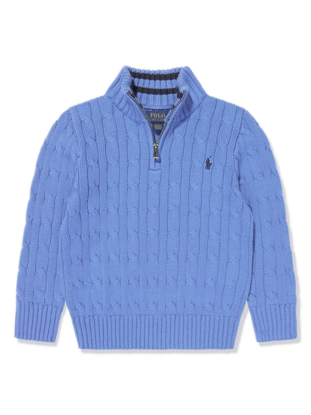 Cable-knit cotton jumper<BR/><BR/><BR/>