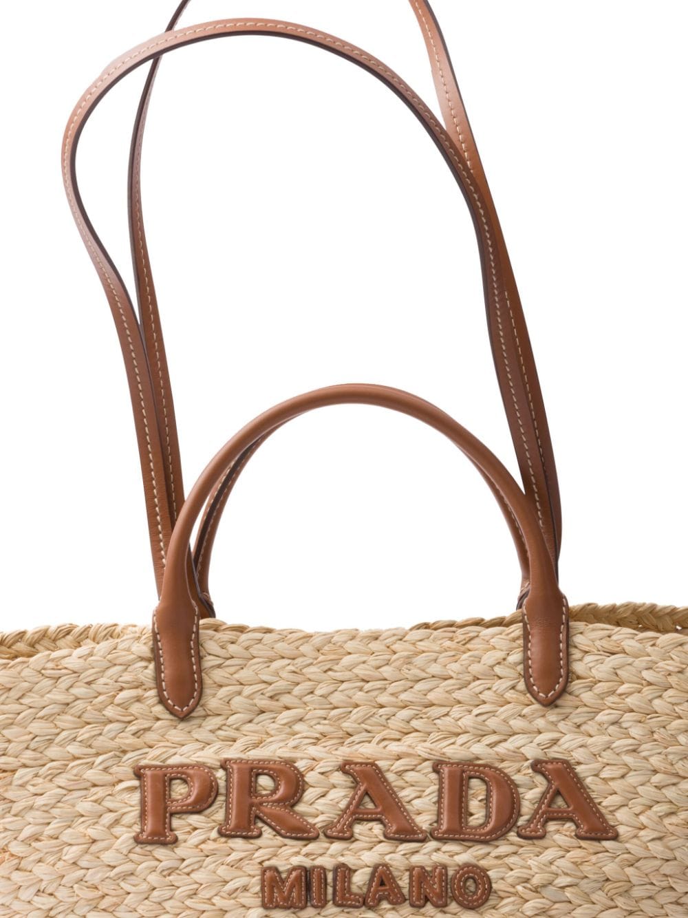 Borsa con finiture in pelle beige