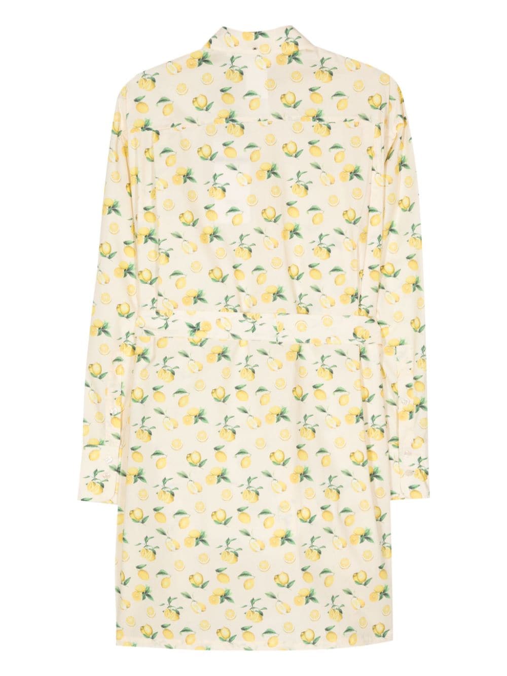 Lemon-print mini dress
