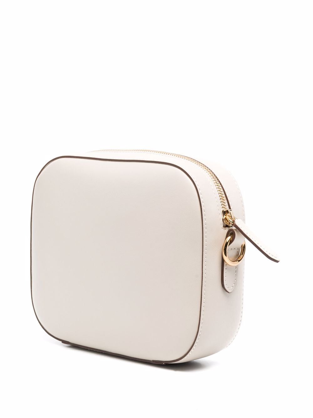White faux leather Stella Logo crossbody bag