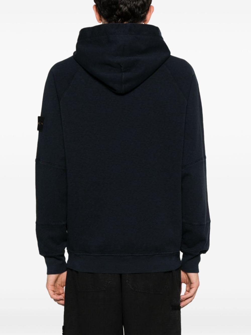 'Old' Treatment cotton hoodie<BR/><BR/><BR/>