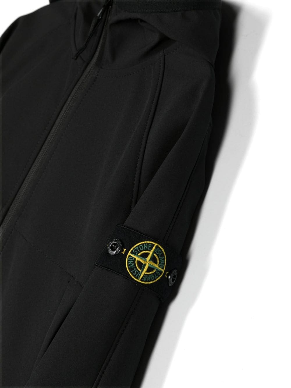 Compass-badge hooded jacket<BR/><BR/><BR/>