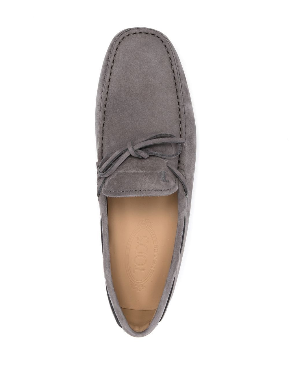 Gommino lace-up suede loafers