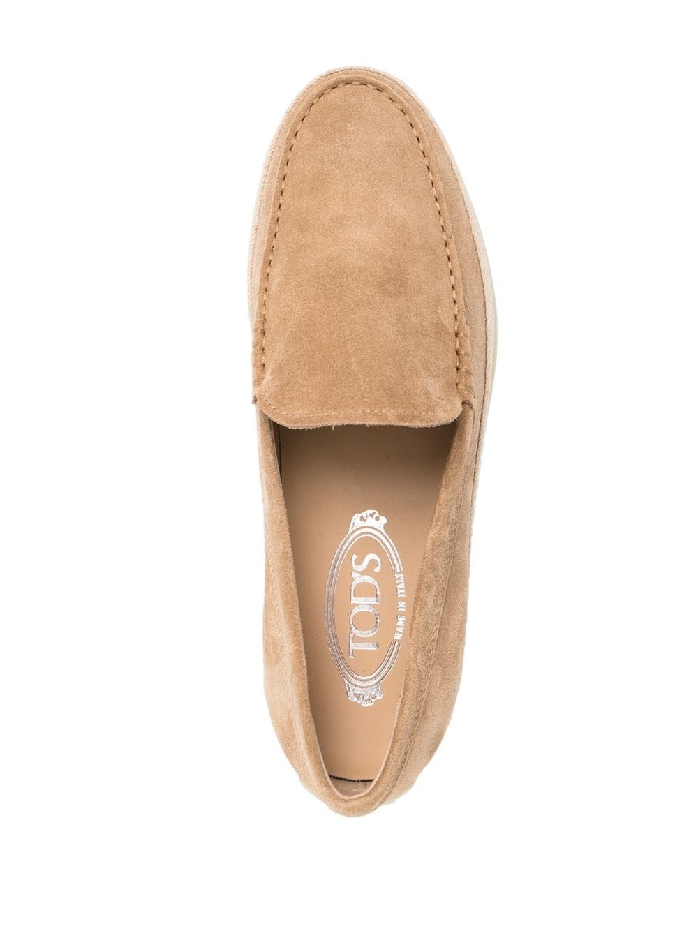 Suede espadrille loafers