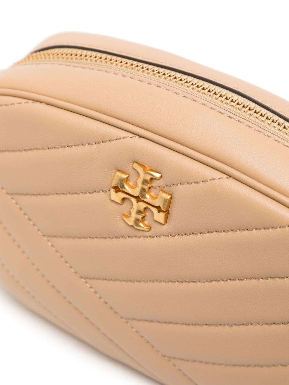 Kira chevron-stitch leather crossbody bag