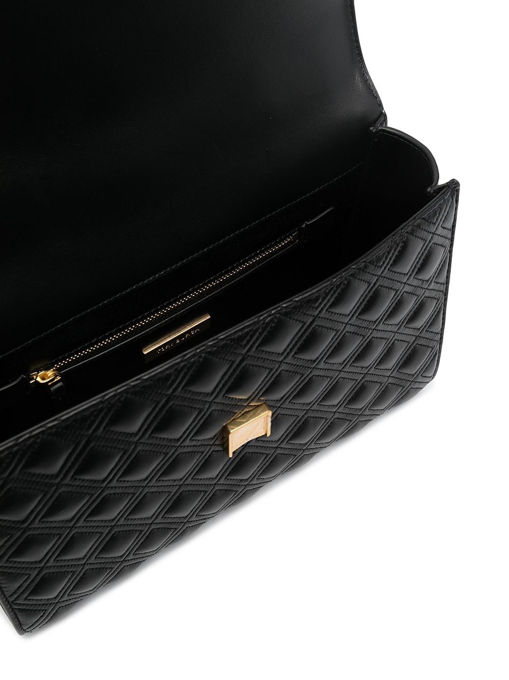 Black leather Fleming convertible leather shoulder bag