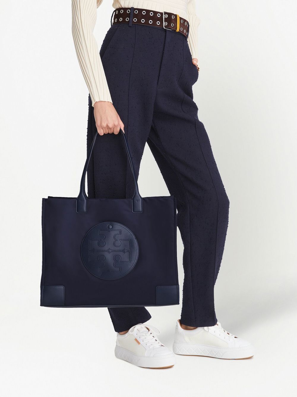 Ella logo-patch tote bag<BR/><BR/><BR/>