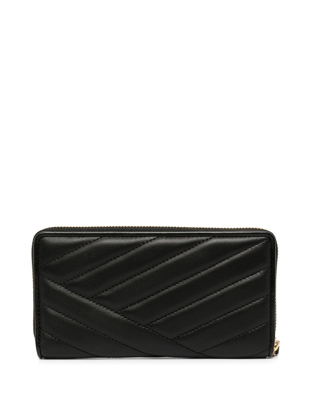 Chevron-quilted continental wallet<BR/>